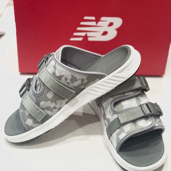 New Balance SDL330GR Men\'s Flip Flop Slip On Shoes  Color Grey main image 4